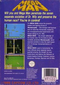 Mega Man - Box - Back Image