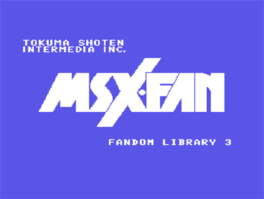 MSX Fandom Library #3 - Screenshot - Game Title Image