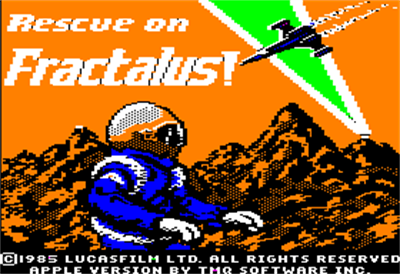 Rescue on Fractalus! - Screenshot - Game Title Image