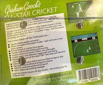 Graham Gooch's All Star Cricket - Box - Back Image