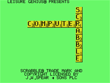 Computer Scrabble - Screenshot - Game Title Image