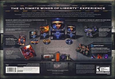 StarCraft II: Wings of Liberty - Box - Back Image