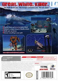 JAWS: Ultimate Predator - Box - Back Image