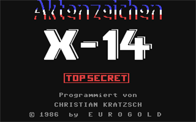 Mission X-14 - Screenshot - Game Title Image