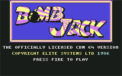 Bomb Jack - Screenshot - Game Title Image
