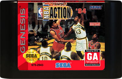 NBA Action '94 - Cart - Front Image