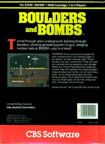 Boulders and Bombs - Box - Back Image