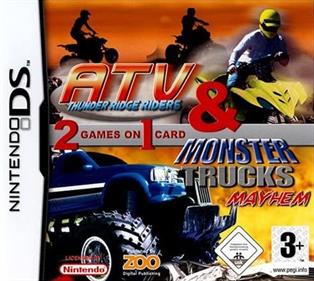 2 Game Pack!: Monster Trucks Mayhem / ATV: Thunder Ridge Riders - Box - Front Image