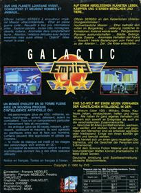 Galactic Empire - Box - Back Image