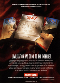 Sid Meier's CivNet - Advertisement Flyer - Front Image