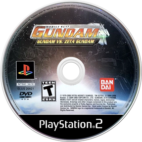 Mobile Suit Gundam: Gundam vs. Zeta Gundam  - Disc Image