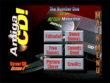 Amiga CD! Issue No. 1 Cover Disc - Screenshot - Game Select Image