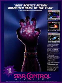 Star Control - Advertisement Flyer - Front Image