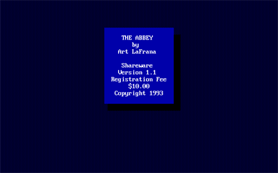 The Abbey - Screenshot - Game Title Image