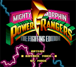 Mighty Morphin Power Rangers: The Fighting Edition - Screenshot - Game Title Image