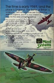 Spitfire Simulator - Box - Back Image
