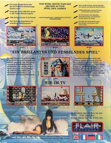Elvira: The Arcade Game - Box - Back Image