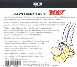 Learn French with Astérix: Le Fils d'Astérix: Disk Two - Box - Back Image