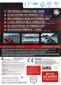 F1 2009 - Box - Back Image