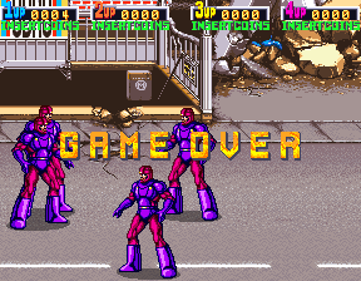 X-Men - Screenshot - Game Over Image