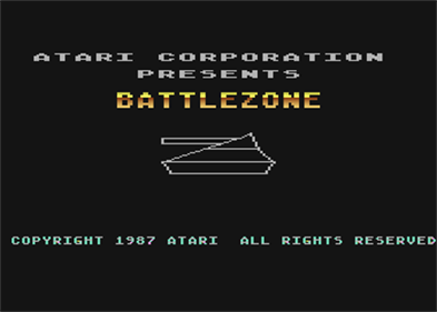 BattleZone - Screenshot - Game Title