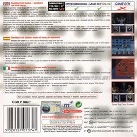 Resident Evil Gaiden - Box - Back Image