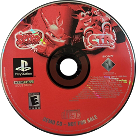 Spyro 2: Ripto's Rage and CTR: Crash Team Racing Demo Disc - Disc Image