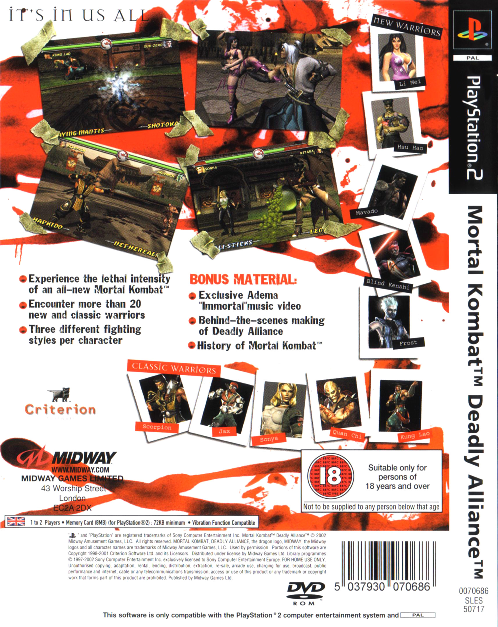 Mortal Kombat: Deadly Alliance Images - LaunchBox Games Database