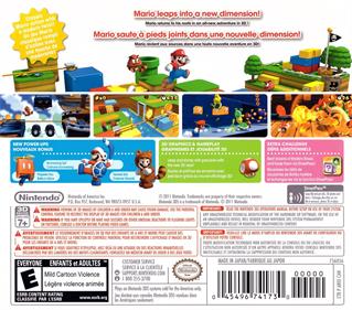 Super Mario 3D Land - Box - Back Image