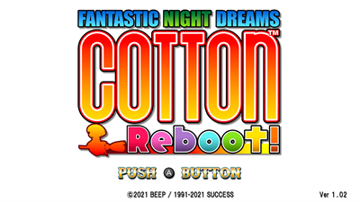 Cotton Reboot! - Screenshot - Game Title Image