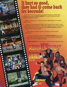 Mortal Kombat II - Advertisement Flyer - Back
