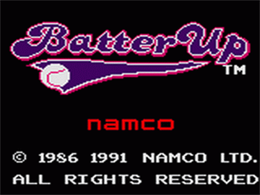 Batter Up - Screenshot - Game Title Image