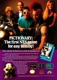 Pictionary: The Game of Video Quick Draw - Advertisement Flyer - Front Image