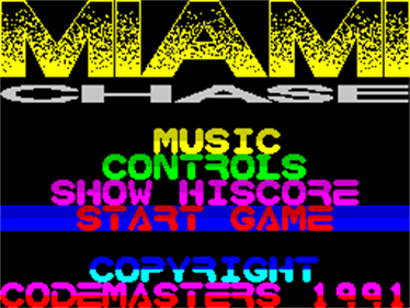 Miami Chase - Screenshot - Game Select