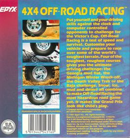 4x4 Off-Road Racing - Box - Back Image
