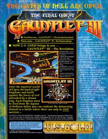 Gauntlet III: The Final Quest - Box - Back Image