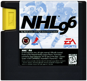 NHL 96 - Cart - Front Image