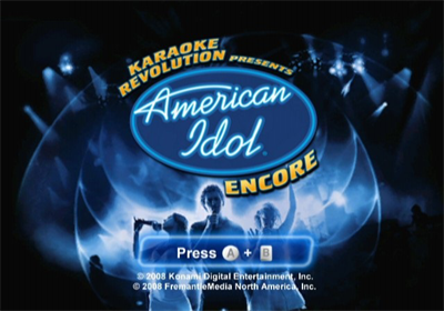 Karaoke Revolution Presents: American Idol Encore - Screenshot - Game Title Image