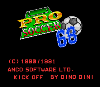 Pro Soccer 68 - Screenshot - Game Title Image