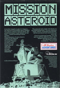 Mission Asteroid - Box - Back Image