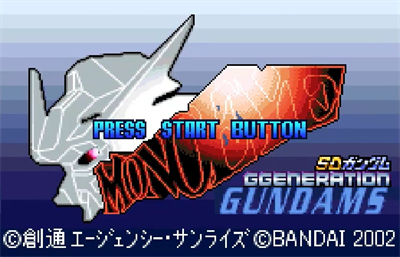 SD Gundam G Generation: Mono-Eye Gundams - Screenshot - Game Title Image