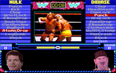 MicroLeague Wrestling - Screenshot - Gameplay Image