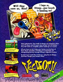 The Ren & Stimpy Show: Veediots! - Advertisement Flyer - Front Image