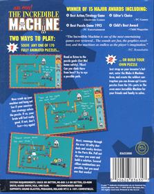 The Even More! Incredible Machine - Box - Back Image
