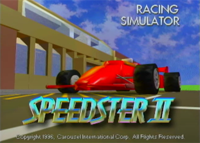 Speedster II - Screenshot - Game Title Image