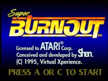 Super Burnout - Screenshot - Game Title Image