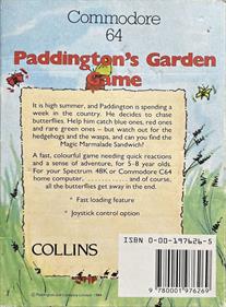 Paddington's Garden Game - Box - Back Image