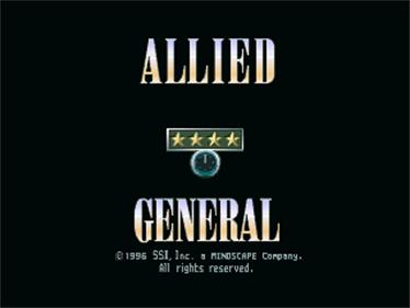 Allied General - Screenshot - Game Title Image