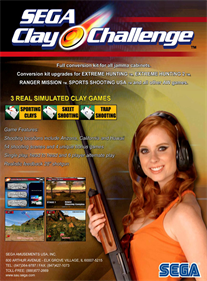 SEGA Clay Challenge - Advertisement Flyer - Front Image
