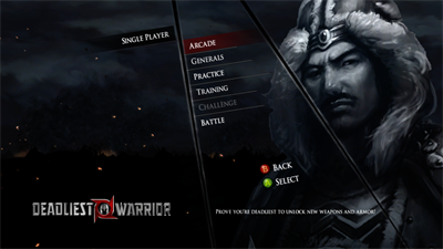 Deadliest Warrior: Legends - Screenshot - Game Select Image